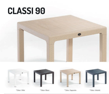 Набор - стол NOVUSSI CLASSI 90 + 4 кресла NOVUSSI