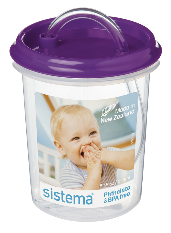 Детская чашка с трубочкой Sistema Dinkee 0,25 л