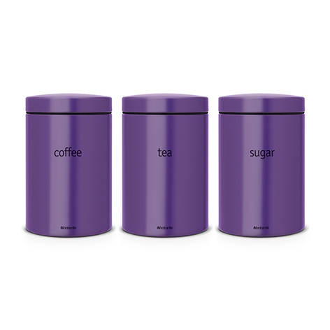 Набор контейнеров 1,4 л, для кофе, чая и сахара, Brabantia 484186
