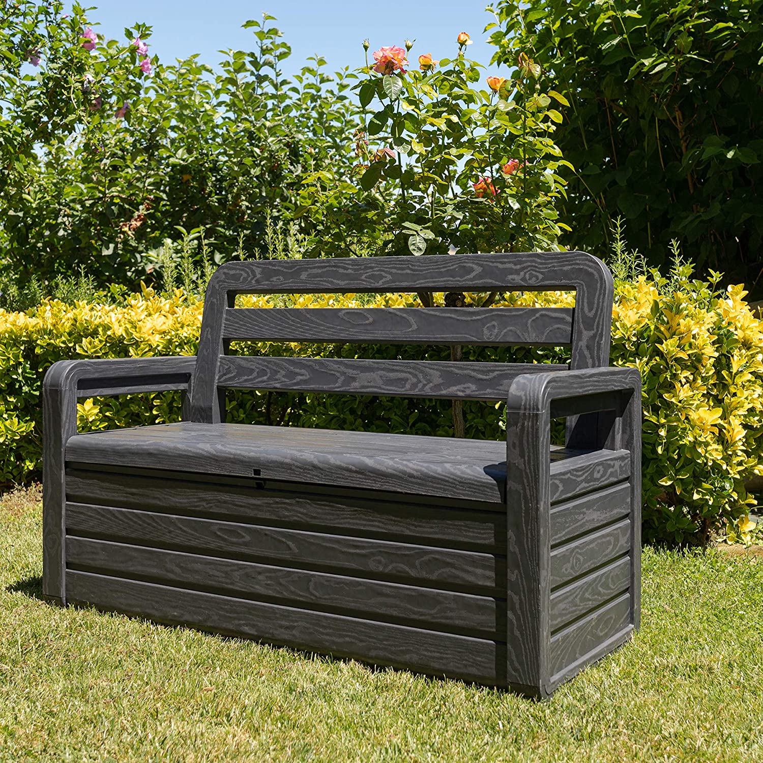 Пластиковая скамья с ящиком Toomax Bench Seat, антрацит